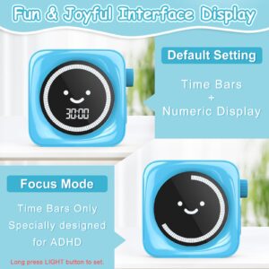 Sonneten Visual Timer for Kids, 99 Minute Digital Cute Kids Visual Timer Classroom Timer for Homeschool Supplies Study Teaching Time Management Tool Countdown Timer