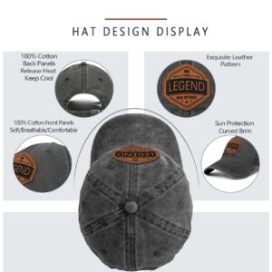 Retired Hat Retirement Gifts for Men Women The Legend Has Retired Leather Pattern 100% Cotton Baseball Cap