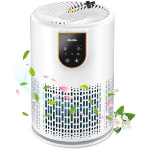 air purifier for home bedroom, h13 true hepa air purifiers for home large room with fragrance sponge, air cleaner purify 99.9% micron particles, smoke, pet dander, ap0801