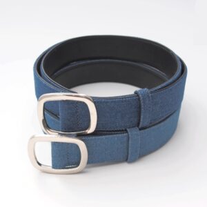 DenimDen 2 Pack Womens Denim Belts for Blue Jeans Belts Fashion Waist Belt for Ladies Pants Dresses