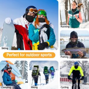 LUOLIIL VOE 2 Pack Winter Neck Gaiter Warmer for Men & Women, Windproof Face Cover Soft Fleece Face Mask Scarf for Cold Weather Outdoor Sports Skiing Cycling