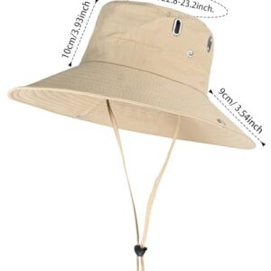 Rosoz Sun Hats for Men Women Wide Brim Boonie Hat UPF 50+ Bucket Hats Hiking Fishing Outdoor Summer Safari UV Protection Hat