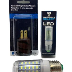 Myco Labs Grower's Select E26 LED Light | Mushroom Lighting Kit | with Socket Adapter