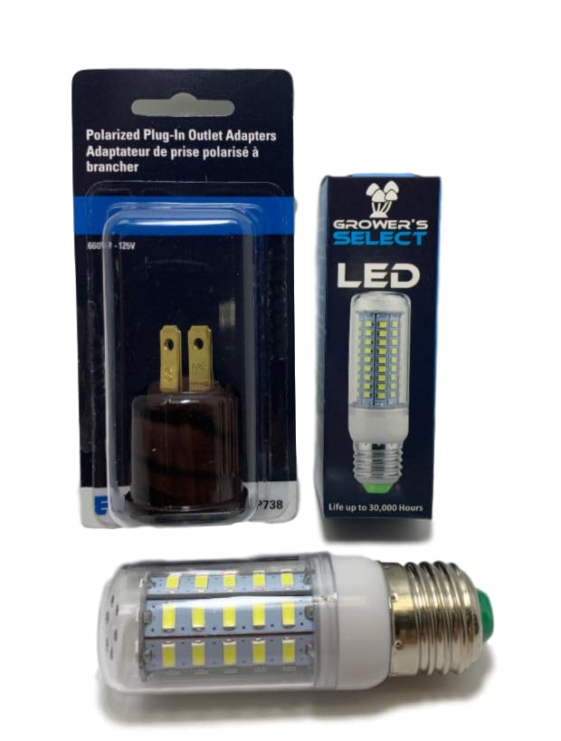 Myco Labs Grower's Select E26 LED Light | Mushroom Lighting Kit | with Socket Adapter