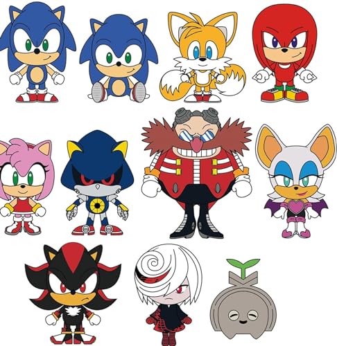 Monogram Sonic the Hedgehog - 3D Foam Figural Bag Clip in Blind Bag - Keychain - Sonic Tails, Knuckles, Amy and More..., Multicolor, 2.5"