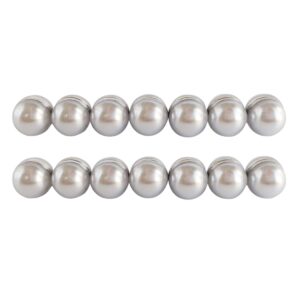 Toeloioh 14 Set Wedding Veil Weights Magnetic Pearls, Pearl Magnet for Wedding Dress Decoration, Double-sided Artificial Pearl Magnetic Button