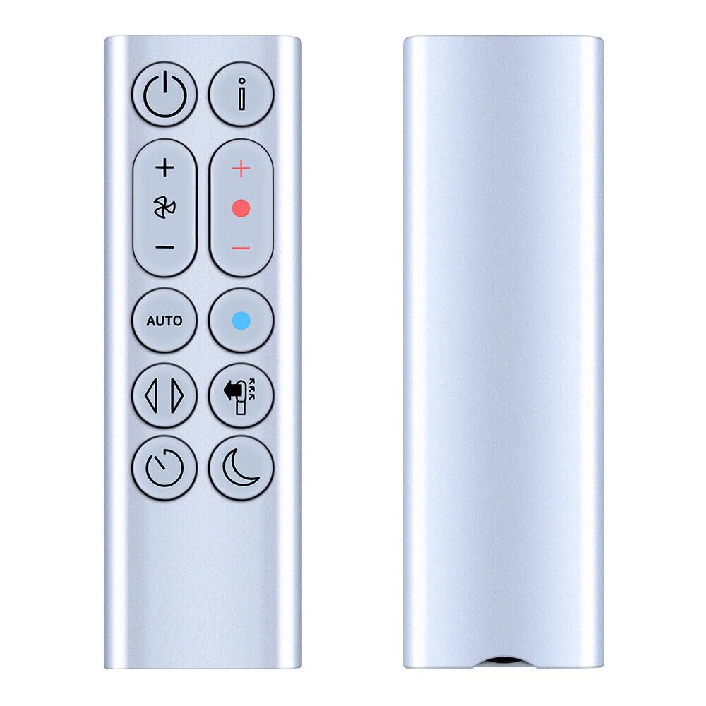 New Replacement Remote Control for Dyson HP04 HP05 HP06 HP09 Hot + Cool Purifying Fan/Heater - Silver, Without Magnetic Function