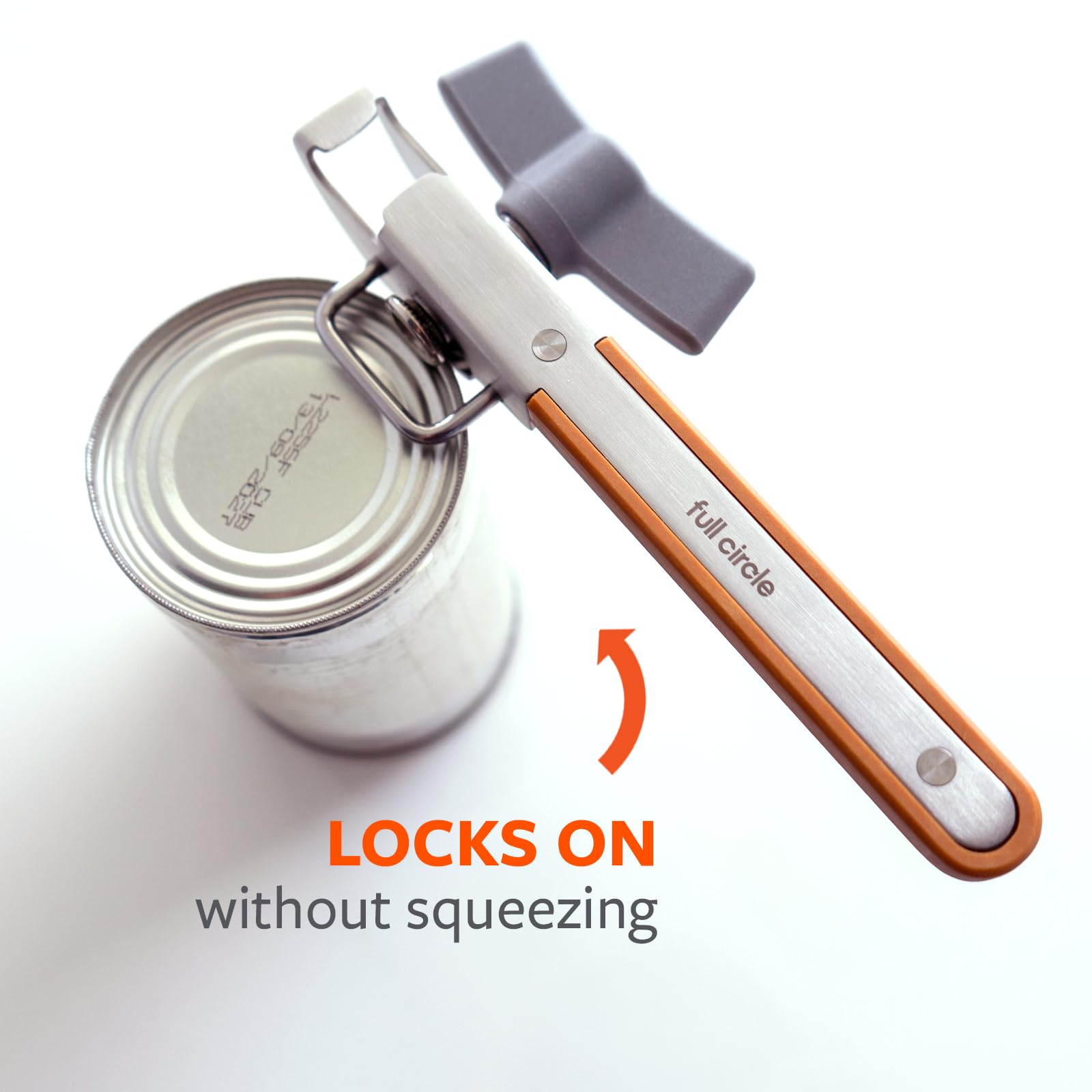 Full Circle Smooth Operator, Smooth-Edge Stainless Steel Can Opener: Safe, Easy, and Eco-Friendly