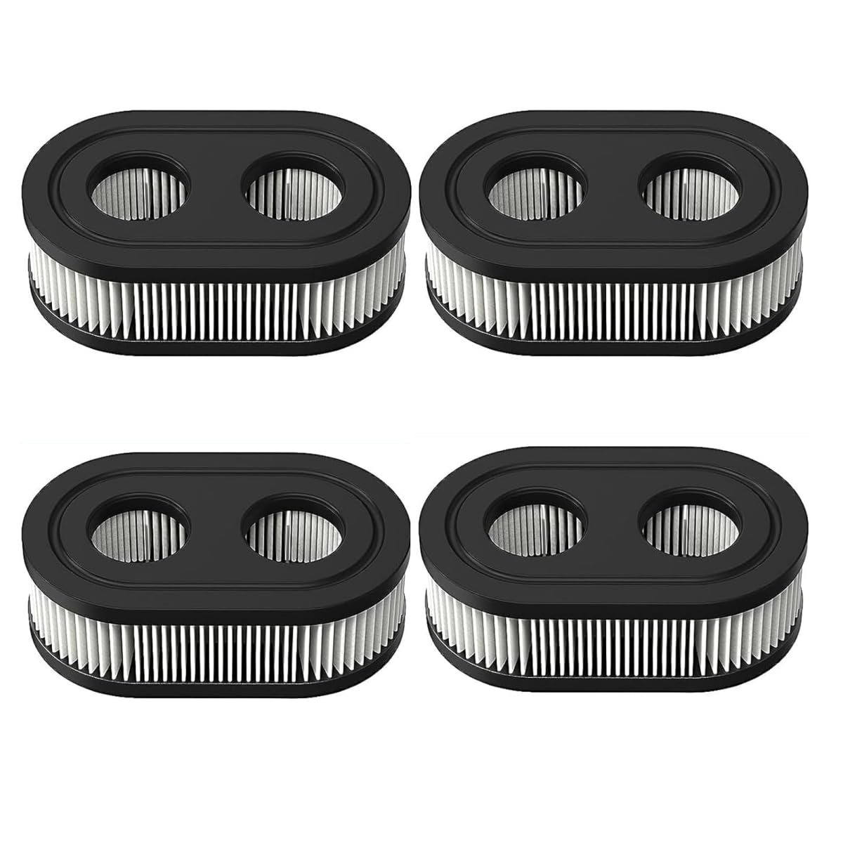 4PCS Air Filters Suitable for 593260 798452 334404 Series Engine 550E 500EX 550EX 625 575EX 4247 5432 5432K 09P00 09P702 Lawn Mower Air Filter Mower Series Engine