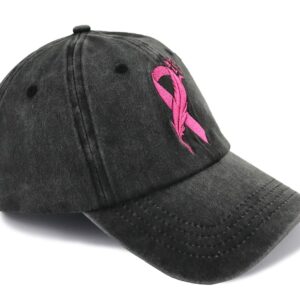 Breast Cancer Awareness Hats, Cancer Accessories for Women, Breast Cancer Survivor Gifts, Cancer Patients Must Have, Pink Ribbon Chemo Baseball Caps, Christmas Birthday Gifts