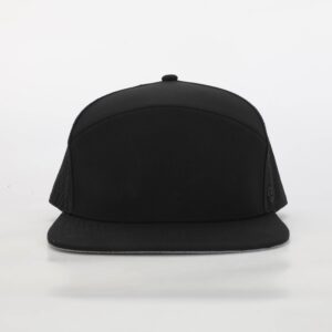 ANKOR Carrier 6 Panel Flat-Bill Baseball Hat Black