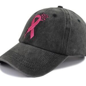 Breast Cancer Awareness Hats, Cancer Accessories for Women, Breast Cancer Survivor Gifts, Cancer Patients Must Have, Pink Ribbon Chemo Baseball Caps, Christmas Birthday Gifts