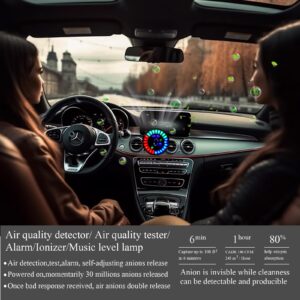 Car air purifier ion generator can remove exhaust gas, all kinds of unpleasant odor, food, alcohol taste, dust, particles, office area car travel purifier, removal rate of 99.9%