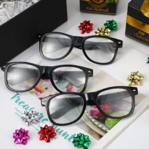 3Pcs Diffraction Glasses, 3D Prism Rainbow Heart Star Effect Light Refraction Glasses Rave Glasses Women Men for Edm Party