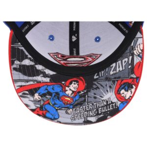 DC Comics Superman w/Comic UV Adjustable Snapback Cap RBL/RED