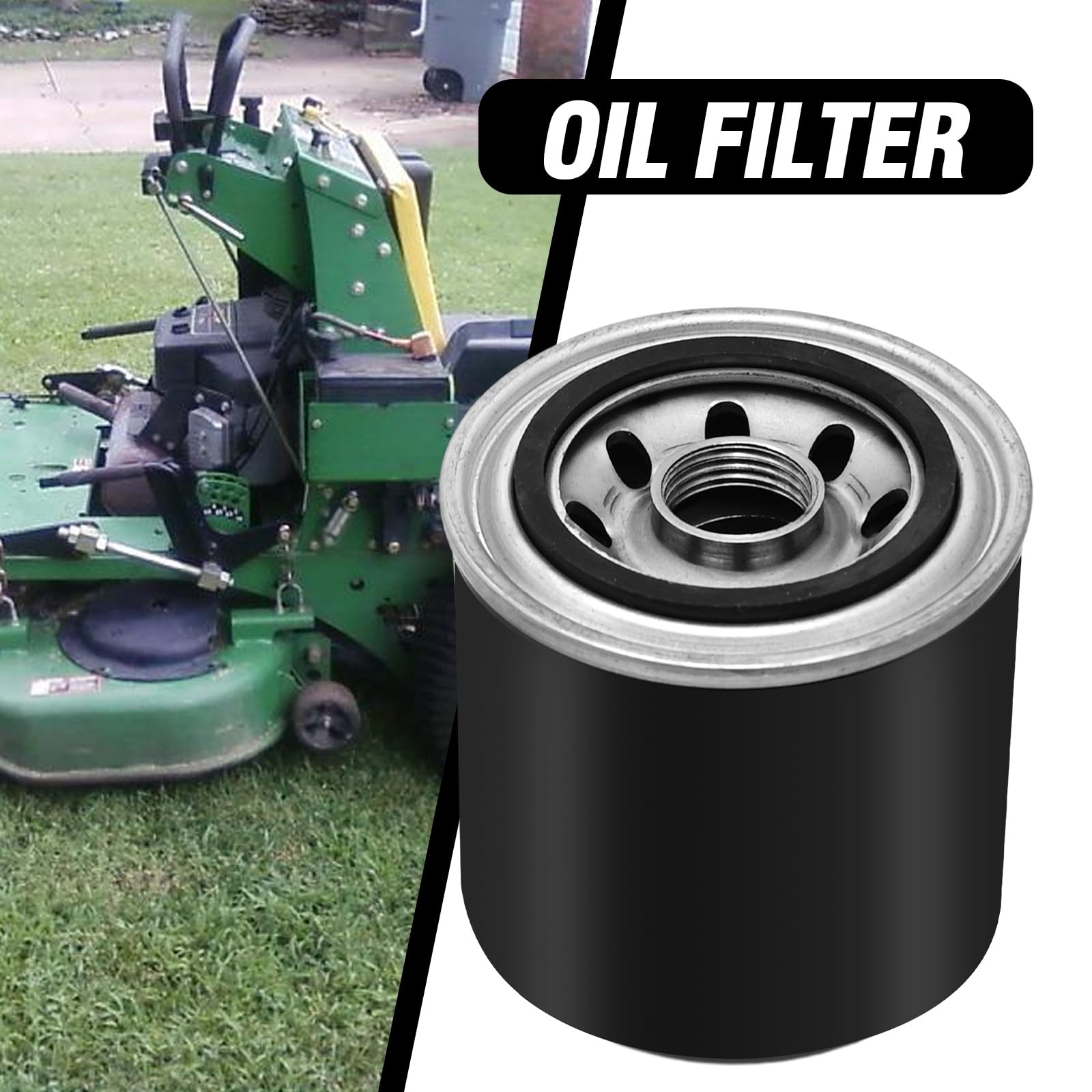 Hydraulic Oil Filter Compatible with John Deere 647 657 667 717 777 797 WH 36 48 52 61 Replaces M131053