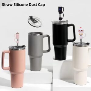 KATOCHUG 6Pcs Straw Cover Cap for Stanley Cup,Silicone Straw Topper Compatible with 30&40 Oz,Stanley Accessories Drinking Straws Plug 10mm 0.4in Dust-Proof Reusable Straw Tips Lids. (6Y-2G2D-6O1S)