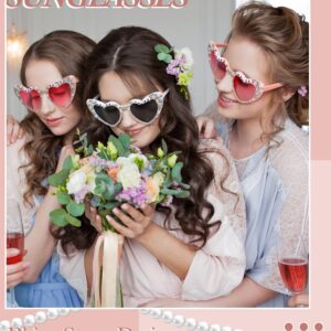 Mootycapa 12 Pcs Bachelorette Party Sunglasses for Bridesmaids Bride Sunglasses for Wedding Party Favors(Team Bride)