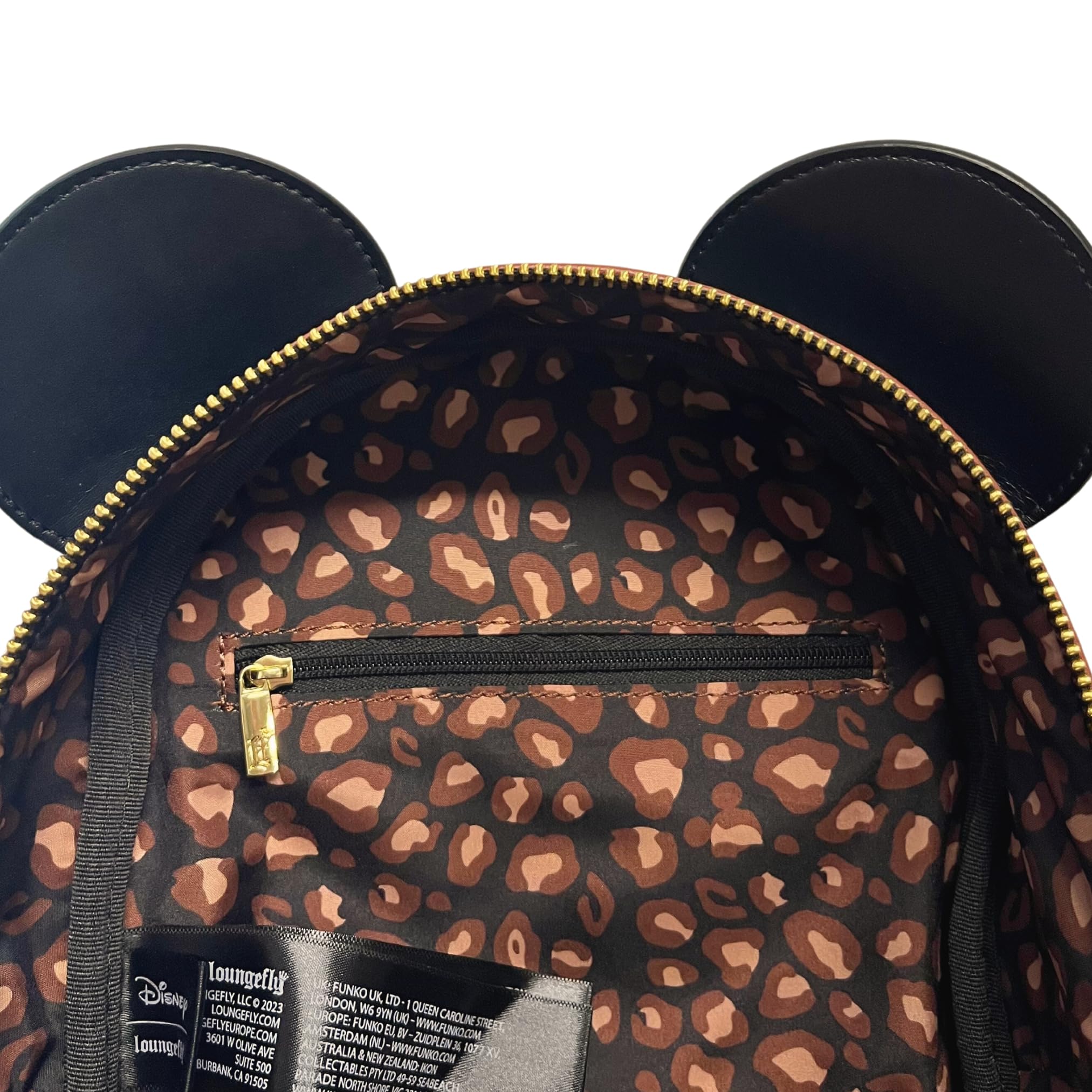 Loungefly Exclusive Disney Minnie Mouse Leopard Print Double Strap Shoulder Bag