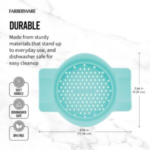 Farberware Can Colander Strainer, For Quick and Easy Straining of Pasta, Fruits, Vegetables, Juices, Tuna and More, Fits Most Standard Cans, Dishwasher Safe, Aqua Sky