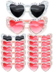 mootycapa 12 pcs bachelorette party sunglasses for bridesmaids bride sunglasses for wedding party favors(team bride)