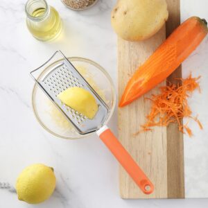 Cheese Grater, Vituer Stainless Steel Graters for Kitchen, Premium Cheese Grater with Handle, Cheese Grater Lemon Zester Handheld, Great for Cheese, Ginger, Chocolate, Spices and More, Dishwasher Safe