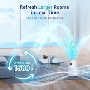 MOOKA B-D02L + M03 Air Purifiers for home large room Combo