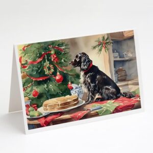 caroline's treasures dac3752gca7p boykin spaniel christmas cookies greeting cards pack of 8 blank cards with envelopes whimsical a7 size 5x7 blank note cards