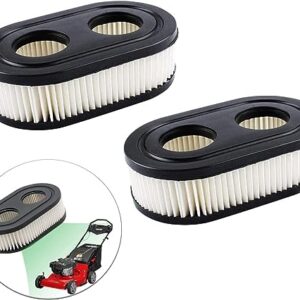 Apply to593260 798452 Lawn Mower Air Filter, Series Engine 4247 5432 5432K Lawn Mower Air Cleaner Filte can Replace Oval Air Filter Cartridge - Lawn Mower Replacement Parts(2PCS)