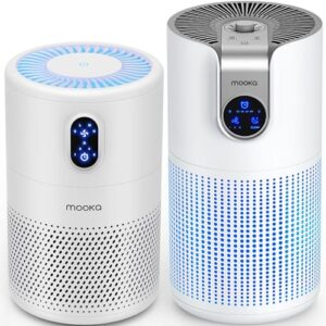 mooka b-d02l + m03 air purifiers for home large room combo