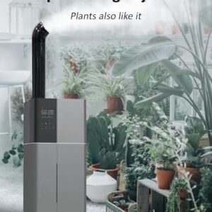 Humidifier Large Room, LACIDOLL 26L/6.8Gal Whole House Humidifiers for Home 3000 sq.ft, 3000ml/H Cool Mist Humidifier Baby, Top Fill Humidifiers for Bedroom Plant with 360° Nozzle & Extension Tube