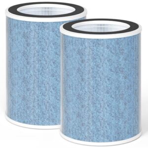 2 pack true hepa filter replacement compatible with wyze smart air purifier special filter, replacement for wyze air purifier filter