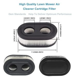 Apply to593260 798452 Lawn Mower Air Filter, Series Engine 4247 5432 5432K Lawn Mower Air Cleaner Filte can Replace Oval Air Filter Cartridge - Lawn Mower Replacement Parts(2PCS)