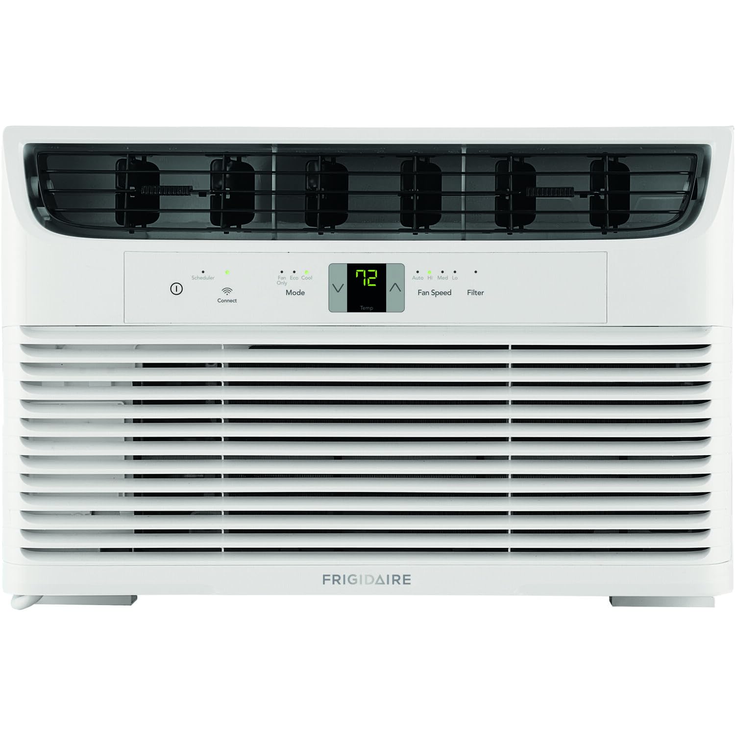 Frigidaire 8,000 BTU Window Air Conditioner & Dehumidifier, 115V, Cools up to 350 Sq. Ft. for Apartment, Dorm Room & Small/Medium Rooms, with Remote Control, Programmable Timer, and Sleep Mode, White