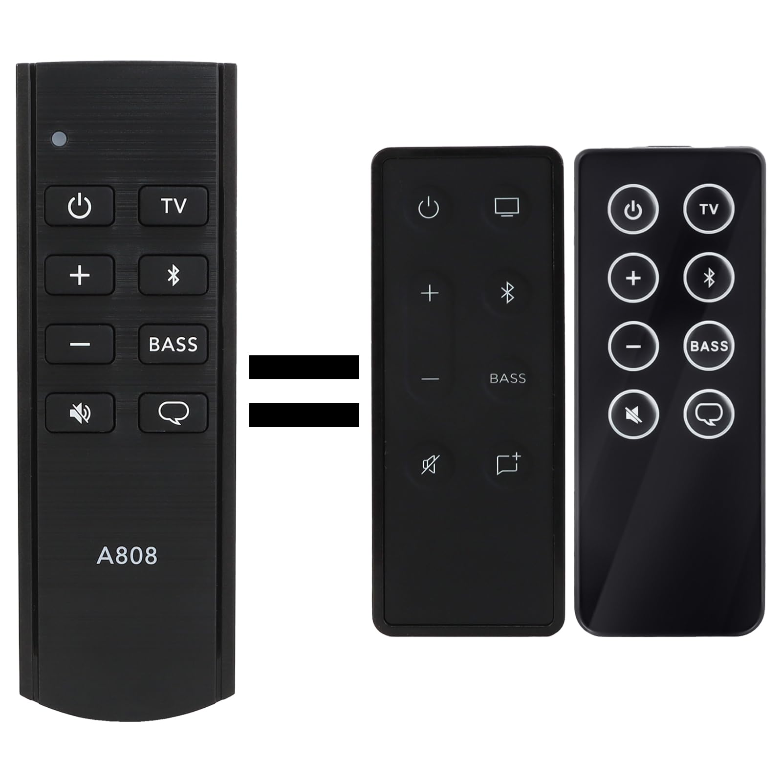 Upgraded Bluetooth Remote Control Compatible with Bose Solo 5 10 15 Series ii TV Sound System 732522-1110 418775 TV Soundbar System, for Bose Solo Series II TV Speaker Remote