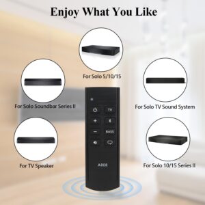 Upgraded Bluetooth Remote Control Compatible with Bose Solo 5 10 15 Series ii TV Sound System 732522-1110 418775 TV Soundbar System, for Bose Solo Series II TV Speaker Remote