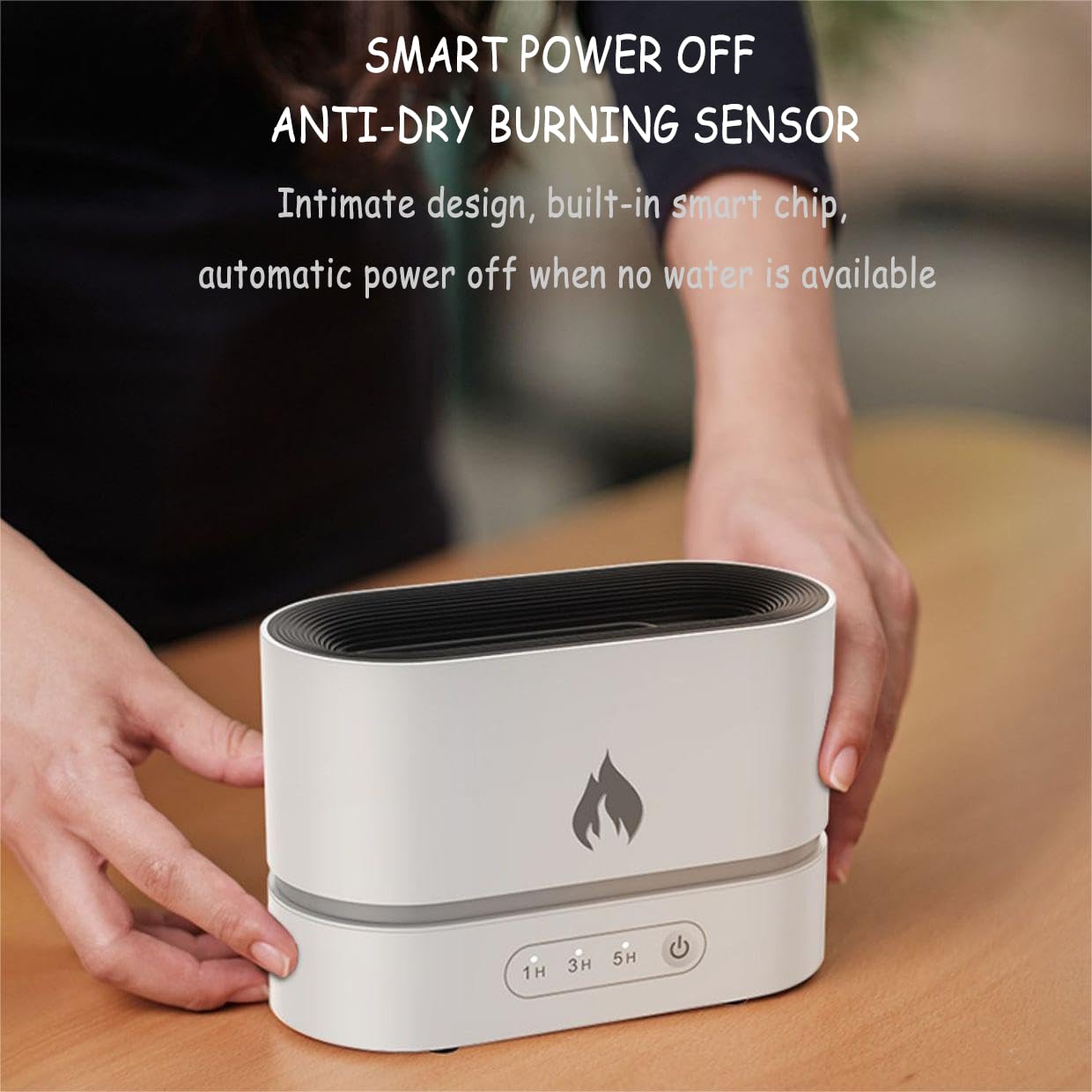 YONGYUN Aromatherapy Machine, Night Light, and Humidifier Three-in-one. Add Essential Oils to Make Your Favorite Fragrance Diffuse. Automatic Power-Off Function Without Water (Black)