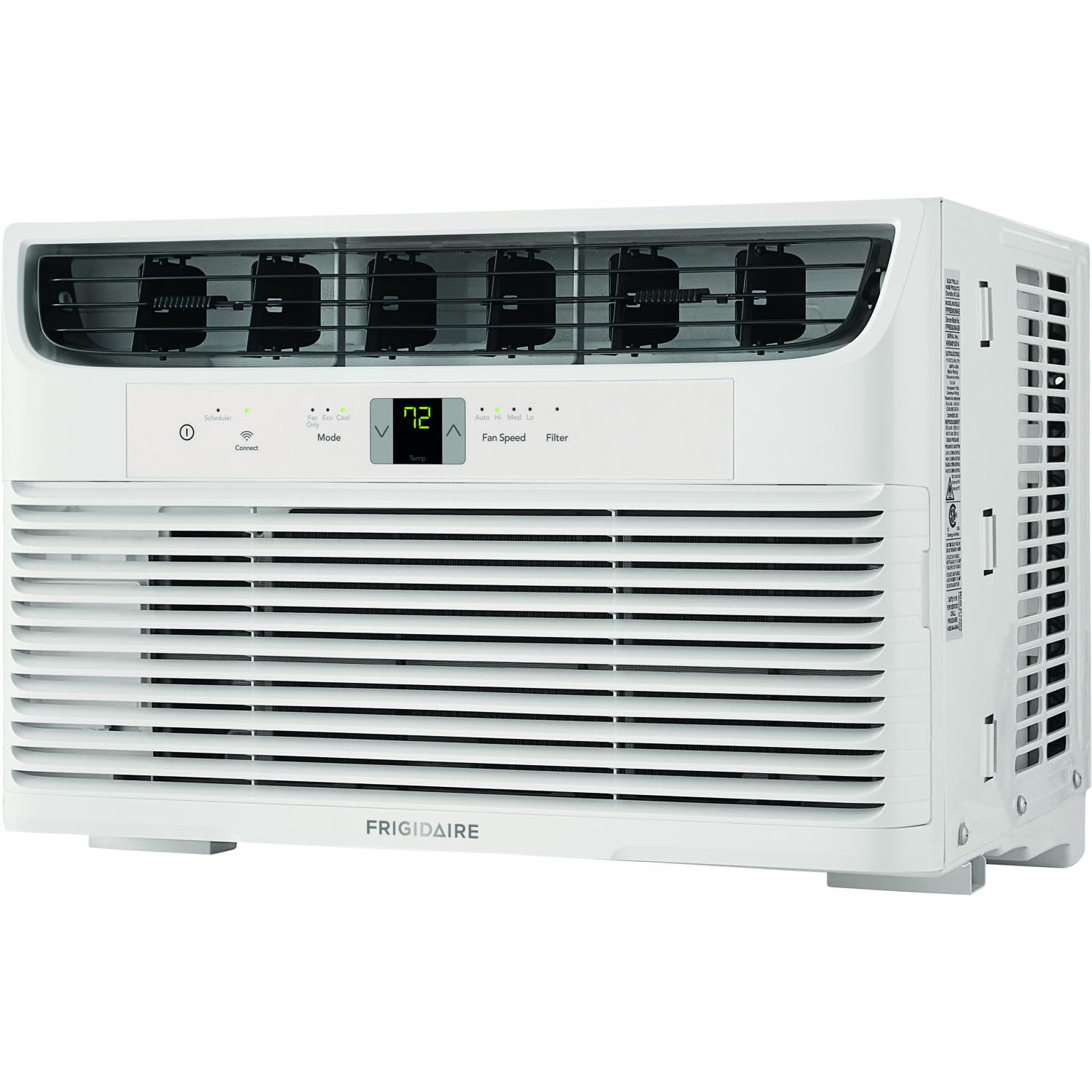 Frigidaire 8,000 BTU Window Air Conditioner & Dehumidifier, 115V, Cools up to 350 Sq. Ft. for Apartment, Dorm Room & Small/Medium Rooms, with Remote Control, Programmable Timer, and Sleep Mode, White