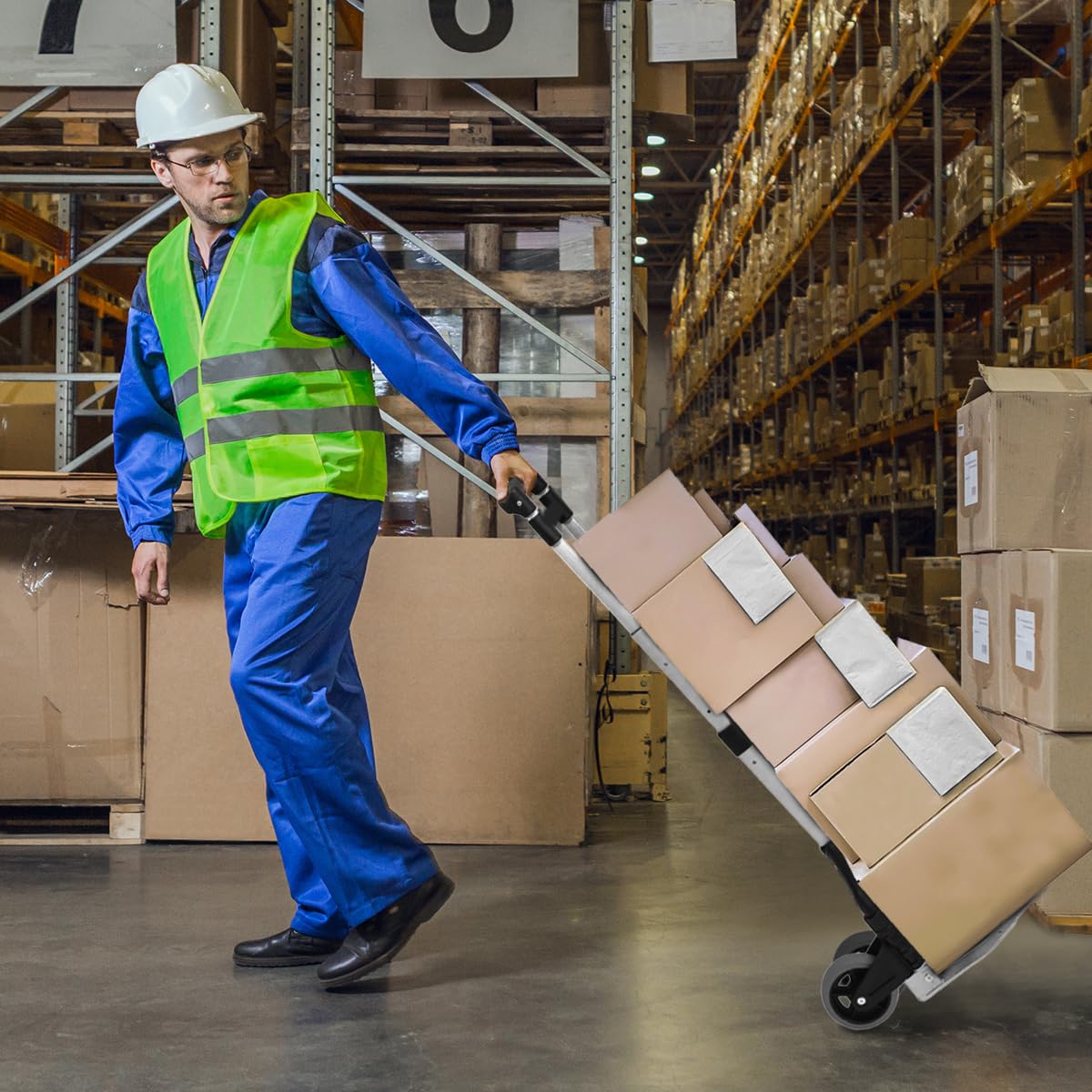 Folding Hand Truck Dolly 2-Pack | 165 LB Capacity | Aluminum Heavy Duty Foldable Hand Cart with Telescoping Handle | No Assembly Required Collapsable Dolly | Ideal for Warehouses, Luggage