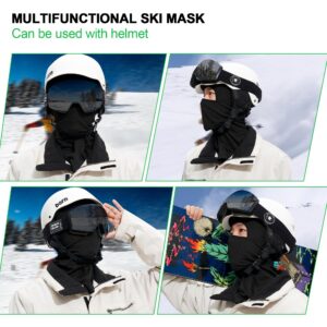 Balaclava Ski Mask 3 Pieces Full Face Cover for Men and Women Sun Protection Breathable shiesty mask for Skiing