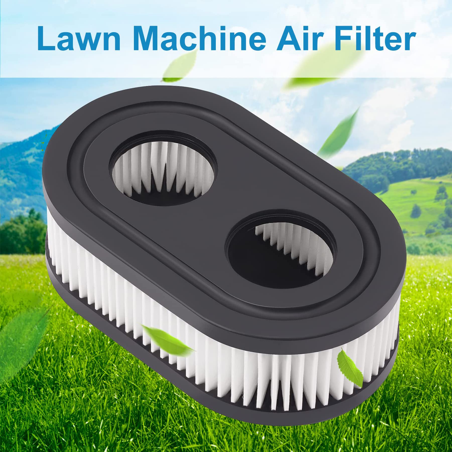 593260 Air Filter 593260 798452 334404 Air Cleaner Cartridge Filter, Lawn Mower Air Cleaner Replacement Filters for 4247 5432 5432k 09P00 09P702 550E 500EX 550EX 625 575EX Series Engine (2 Pack)