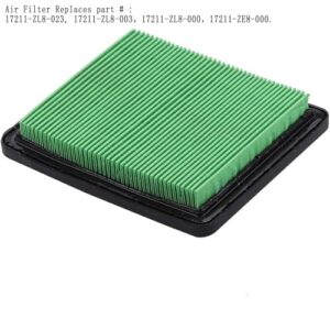 Ewillownm Compatible with 17211-zl8-023 Air Filter for Gcv160 Gcv190 Gc160 Gc190 Gc135 Gcv135 Troy Bilt TB130 HRB216 HRB217 HRR216 HRS216 Motor Pressure Washer Push Lawn Mower with BPR6ES Spark Plug