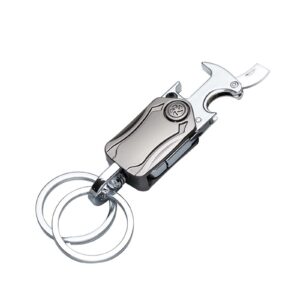 gsiollvderbarley key chain,keychain clip,universal key fob keychain holder for men and women,360 degree rotatable,bottle opener,carabiner car key chains.