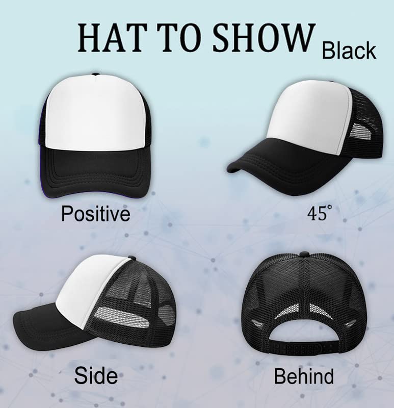 Custom Hat Design Your Own Men Women Custom Trucker Hat Your Name Logo Text or Image Black Hat Team Gift Wholesale Custom Hats for Men