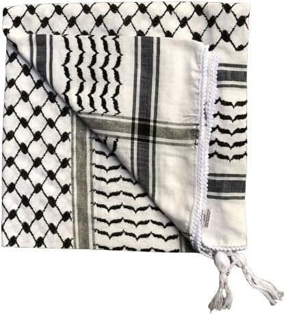 NEW AGE KRAFTZ Palestine Scarfs, Shemagh Keffiyeh, Scarf For Men, Palestine Original,100% Cotton, Tactical scarf, Palestinian keffiyeh, Palestinian Gifts, Scarf For Women, Handmade Scarf