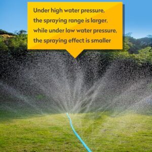 Winisok Sprinkler Soaker Hose 100FT - Heavy Duty Sprinkler Hose, Efficient Saving Water Hose for Garden Lawn Irrigation System with 40 Pack Staples