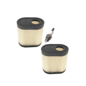 36905 740083A Air Filter, with L7T Spark Plug Kit, Fit for Tecumseh LEV100 LEV115 LEV120 Toro Recycler 22 20016 20017 20018 Lawn Mower