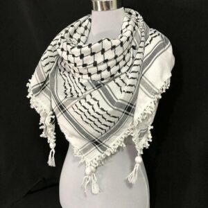 NEW AGE KRAFTZ Palestine Scarfs, Shemagh Keffiyeh, Scarf For Men, Palestine Original,100% Cotton, Tactical scarf, Palestinian keffiyeh, Palestinian Gifts, Scarf For Women, Handmade Scarf