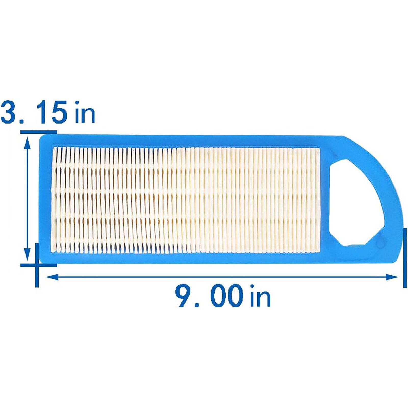 Ewillownm Compatible with 2-pack 697153 Air Filter for Briggs & Stratton 698083 795115 697634 697153 5043 697014 797008 John Deere gy20573 M149171 LA115 LA105 Lawn Mower with 697015 Pre Filter