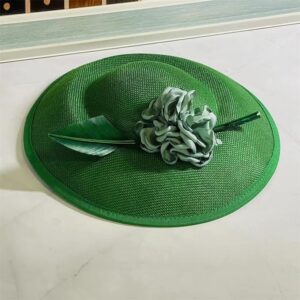 L'ouve Fascinator Hat for Women 1920s Tea Party Kentucky Derby Fascinator Hat Pillbox Hat Peacock Feather Fascinator for Cocktail Green